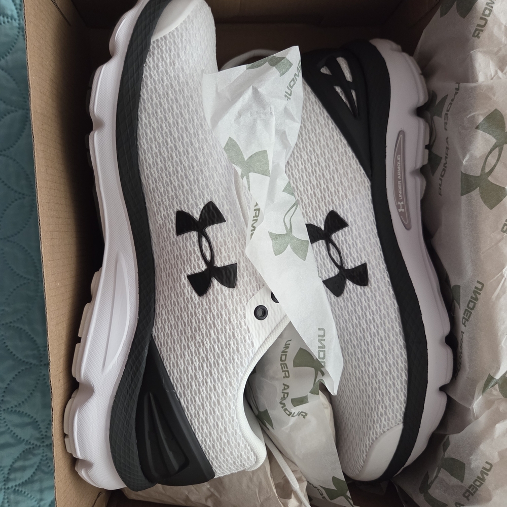 Under Armour White and Black Sneakers